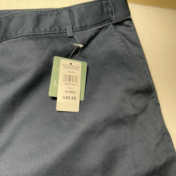 LL. Bean Plus Size 18W Tan Classic Fit Straight Leg Comfort Waist Pants 27863259 - Picture 4 of 10